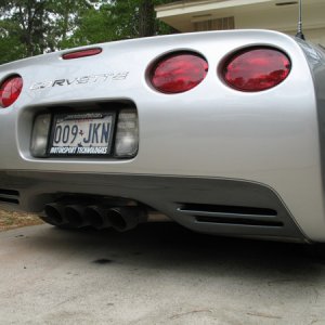 G-Z06 (GarettO) Spiral Gray rear fascia w/ pinstripe