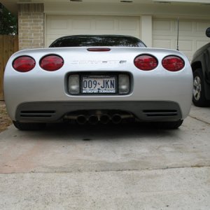 G-Z06 (GarettO) Spiral Gray rear fascia w/ pinstripe