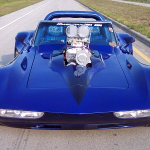 Love Is Blue 1966 Vette Pro Street Full Custom