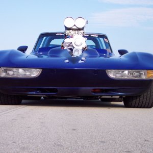 Love Is Blue 1966 Vette Pro Street Full Custom