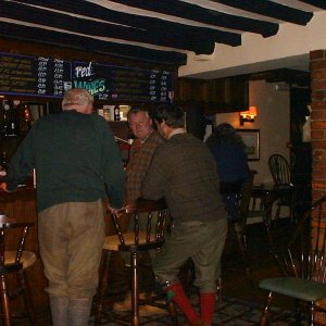 Visit to the Pub after the hunt