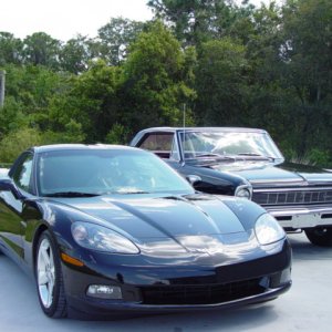 Vette outside with his brother