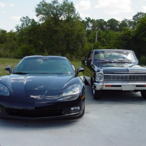Vette outside front side with brother