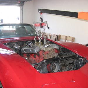 taking out Old 350, 330Hp engine