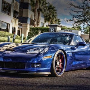 2007 ZO6 LeMans Blue