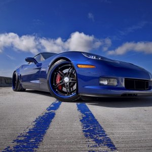 2007 ZO6 LeMans Blue