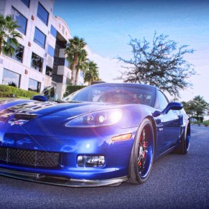 2007 ZO6 LeMans Blue