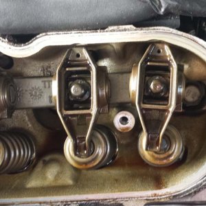 stock rocker twisted in stand