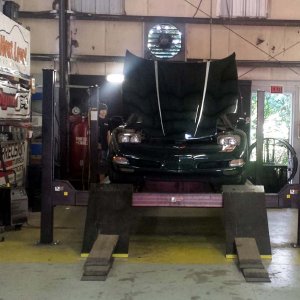 car on dyno