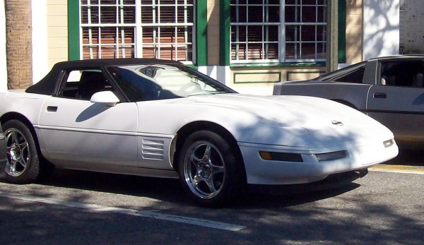 93 Vert at Space Coast Corvette Show