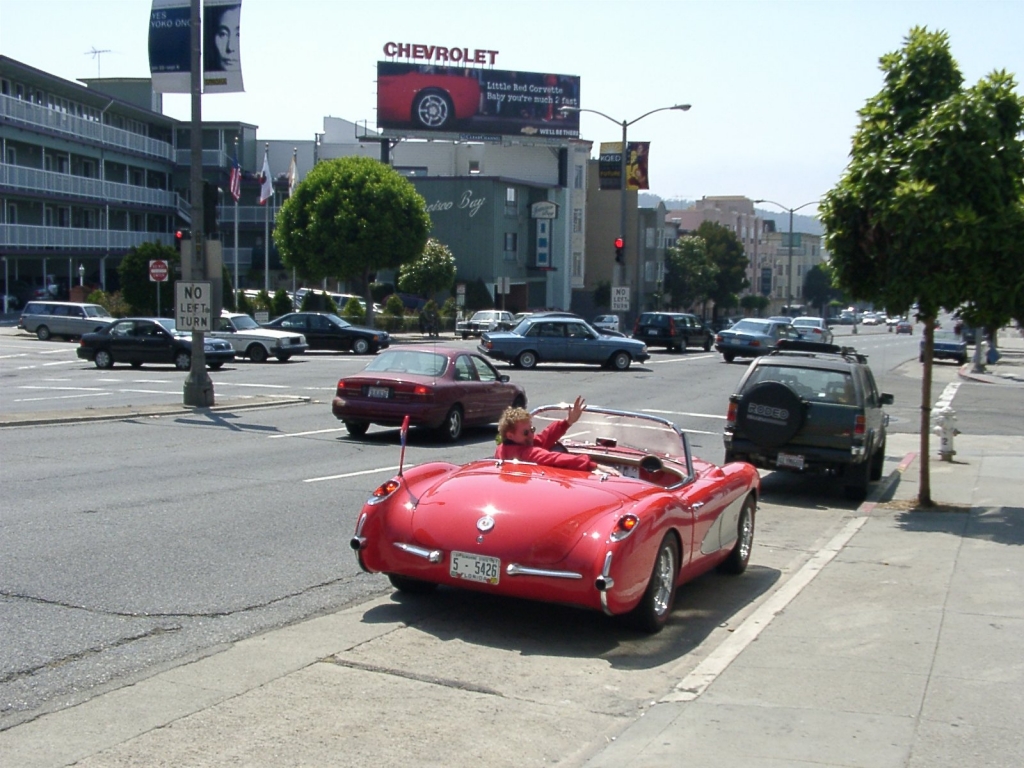 Corvette ad San Francisco