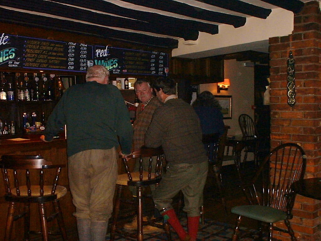 Visit to the Pub after the hunt